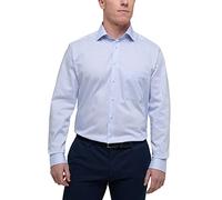 ETERNA, Langarmhemd gestreift mit Ausputz aus 100% Baumwolle Comfort Fit