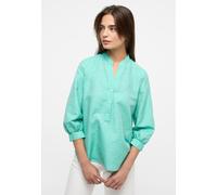 ETERNA - Linen Shirt Bluse Leinen 3/4-Arm smaragd - Gr. - 40