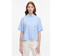 ETERNA - Linen Shirt Bluse Leinen Kurzarm pastellblau - Gr. - 36/Kurzarm