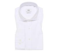 MODERN FIT Linen Shirt in weiß unifarben 42 weiß