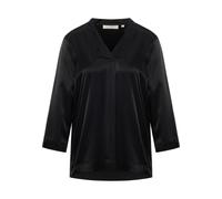 Viscose Shirt Bluse in schwarz unifarben 40 schwarz