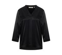 Viscose Shirt Bluse in schwarz unifarben 42 schwarz