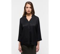 Viscose Shirt Bluse in schwarz unifarben 44 schwarz