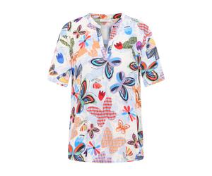 ETERNA Loose Fit Bluse Kurzarm himmelblau