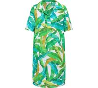 ETERNA LOOSE FIT Kurzarm Blusenkleid hellgrün linen print 7180-40-H328 - LINEN SHIRT 34