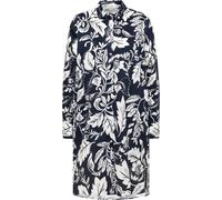 ETERNA LOOSE FIT Langarm Blusenkleid navy print satin 7609-19-D939 40