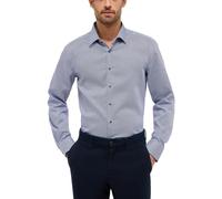 ETERNA Male bedrucktes Twill Hemd Slim FIT 42_H_1/1, 1/1, blau