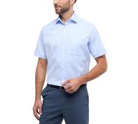 MODERN FIT Cover Shirt in hellblau unifarben 39