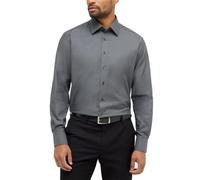 eterna Mode Herren Langarmhemd MODERN FIT strukturiert Schwarz Größe 40
