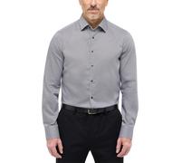 ETERNA Male bedrucktes Twill Hemd Slim FIT 42_H_1/1, 1/1, grau