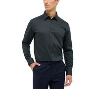 ETERNA MODERN FIT Langarm Hemd dunkelgrün natté 8464-49-X181 46