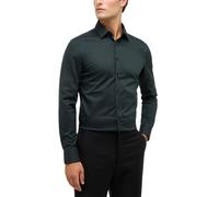 Langarmhemd ETERNA "SLIM FIT", Herren, Gr. 44, Normalgrößen, grün (dunkelgrün), 100% Baumwolle, schmal, Manschette, Hemden, NON IRON (bügelfrei) (22845802-44) dunkelgrün