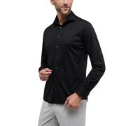 ETERNA 1863 Soft Tailoring Modern Fit Jerseyhemd schwarz, Einfarbig