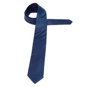 ETERNA Krawatte aus Reiner Seide 7,5 cm breit Punkte rot/Nachtblau