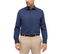 Langarmhemd ETERNA "MODERN FIT" Gr. 45, Normalgrößen, blau (navy), Herren, Twill, 46% cotton, 8% Elasthan, 46% Polyester, Hemden (63711565-45) navy