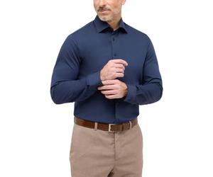 ETERNA Male Performance Shirt unifarben Slim FIT 40_H_1/1, 1/1, Navy