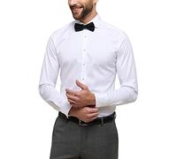 ETERNA Male Soft Luxury Shirt unifarben Slim FIT 44_H_1/1, 1/1, weiß