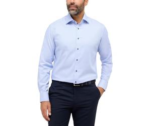 ETERNA Male Strukturhemd MODERN FIT 45_H_1/1, 1/1, hellblau