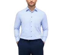 ETERNA Male strukturiertes Langarmhemd Comfort FIT 41_H_1/1, 1/1, hellblau