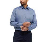 ETERNA - Hemd Dobbydesign Langarm denim, 42/Langarm - 65cm