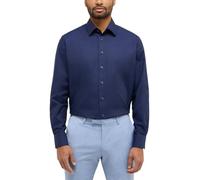 ETERNA MODERN FIT Natural Stretch Langarm Hemd marine dobby 2132-18-X171 - Dynamic Cotton 43 65
