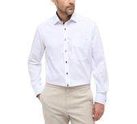 ETERNA Hemd Comfort Fit Langarm Pinpoint mit Classic Kent Kragen Weiß Gr. 45