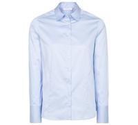 ETERNA Satinbluse Regular Fit unifarben Hellblau Größe 36