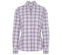 ETERNA MODERN CLASSIC Langarm Flannel Bluse weiß-blau-lila kariert 6263 D775.31 38