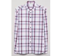 ETERNA MODERN CLASSIC Langarm Flannel Bluse weiß kariert 6264 D780.56 48