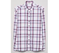 ETERNA MODERN CLASSIC Langarm Flannel Bluse weiß kariert 6264 D780.56 50