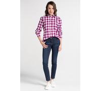 ETERNA MODERN CLASSIC Langarm Flannel Bluse weiß-lila kariert 6266 D614.56 44