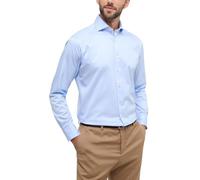 Langarmhemd ETERNA "MODERN FIT", Herren, Gr. 39, Normalgrößen, blau (hellblau), Twill, 100% Baumwolle, tailliert, Manschette, Hemden, EASY IRON (bügelleicht) (52195635-39) hellblau