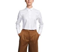 ETERNA Modern Fit Bluse Langarm Hemdkragen Punkte weiß Größe 36