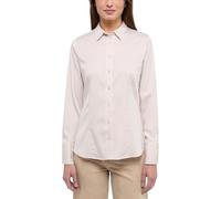 ETERNA Modern Fit Bluse Langarm Hemdkragen Stretch Streifen braun/weiÃ Größe 42