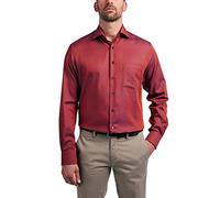 ETERNA Modern Fit Businesshemd Langarm New Kent Kragen Brusttasche Muster rot Größe 41