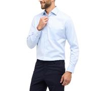 ETERNA Modern Fit Cover Hemd Langarm Blickdicht Struktur hellblau Größe 40
