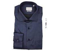 ETERNA Modern Fit Cover Hemd Langarm Blickdicht Struktur hellblau Größe 42