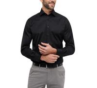 ETERNA Modern Fit Cover Hemd Langarm New Kent Kragen Blickdicht schwarz