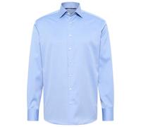 Langarmhemd ETERNA "MODERN FIT", Herren, Gr. 38, Normalgrößen, blau, Twill, 100% Baumwolle, tailliert, Manschette, Hemden, NON IRON (bügelfrei) (32703015-38) blau
