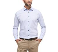 ETERNA Modern Fit Hemd extra Langer Arm Besatz Stukur hellblau
