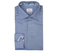 ETERNA Modern Fit Hemd extra Langer Arm New Kent Kragen Oxford blau