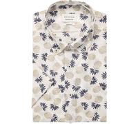 ETERNA Modern Fit Hemd Kurzarm beige