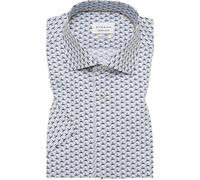 ETERNA Modern Fit Hemd Kurzarm blau