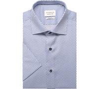 ETERNA Modern Fit Hemd Kurzarm mittelblau