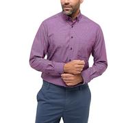 ETERNA Modern Fit Hemd Langarm Button Down Kragen Karo rot Größe 44
