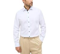 ETERNA Modern Fit Hemd Langarm mit New Kent Kragen Oxford weiß