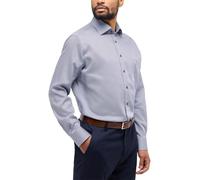 MODERN FIT Hemd in hellblau bedruckt 44