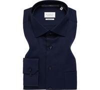 ETERNA Modern Fit Hemd marine, Einfarbig