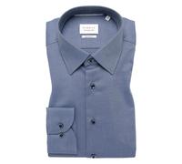 Regular Fit Business-Hemd in Uni-Struktur 41 men Marine