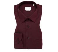 ETERNA Modern Fit Hemd New Kent Kragen Natte weinrot Größe 43